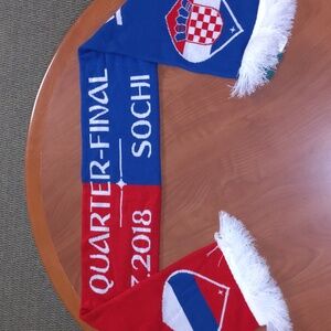 FIFA World Cup Russia 2018 Scarf with Fringe Quarter -Final 07.07.2018 Sochi New